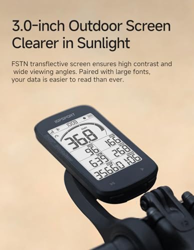 BSC100MAX GPS Bike Computer - 3-Inch Waterproof Wireless Cycling Device