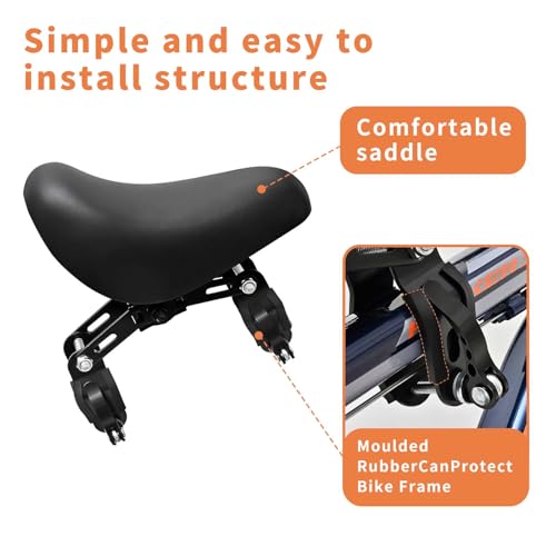 Kids Front Mount Bike Seat for Toddlers 2-5 Years - Adjustable