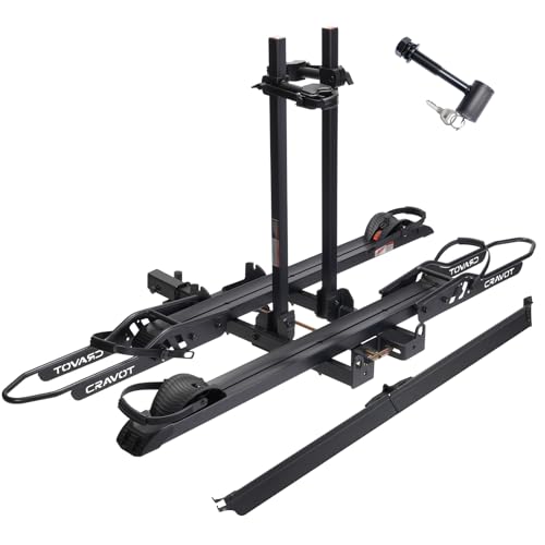 Heavy Duty Foldable E-Bike Rack for 2 E-Bikes, 300 lbs Capacity