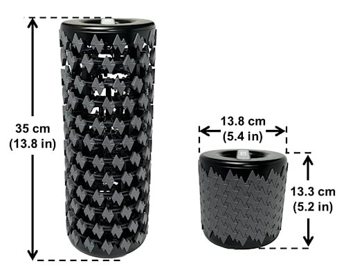 Fitster Gray Collapsible Foam Roller - 13 Inch Portable Muscle Recovery Tool