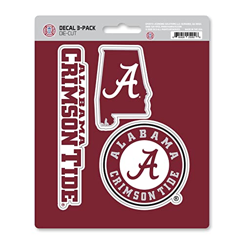 Alabama Crimson Tide Team Decal Set - 3-Pack