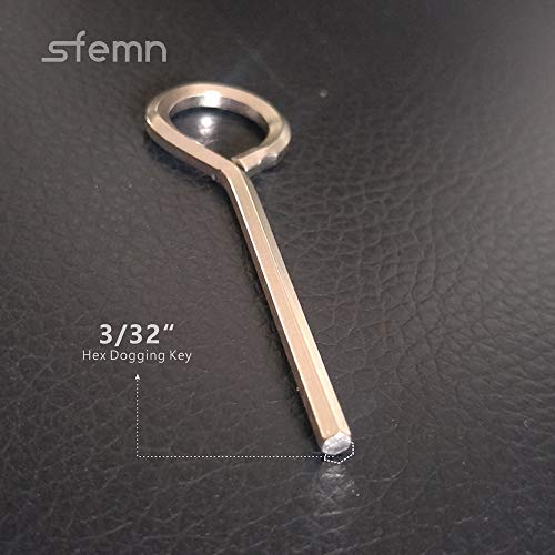 3/32¡± Hex Key Dogging Key Allen Key with Full Loop, Allen Wrench Door Key, Solid Metal ? 10 Packs