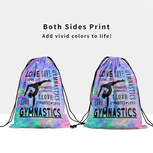 Giwawa Abstract Love Gymnastics Grip Bag Purple Blue 9.25 x 12 in