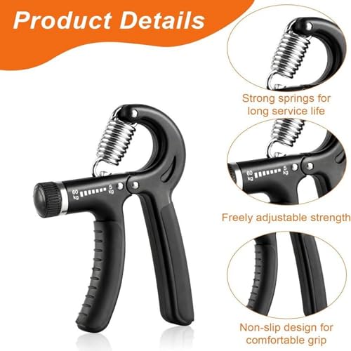 Adjustable Hand Grip Strength Trainer - 2 Pack, 11-132 lbs