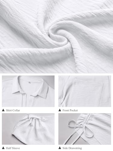 Women’s Swimsuit Coverup - White Large Beach Dress Shirt