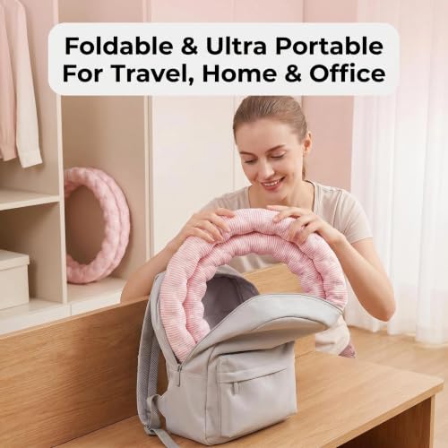 Weighted Hula Hoop for Adults - 3.3lb Adjustable Fitness Hoop