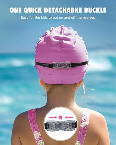 Kids Swim Goggles 2 Pack - Anti-Fog, UV Protection, Leak-Proof