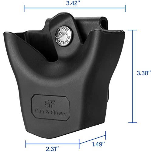 GUN & FLOWER Handcuff Pouch for ASP & S&W - Tactical Duty Belt Holder