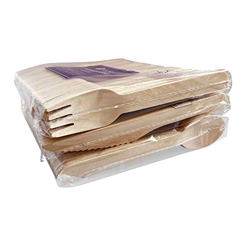 Biodegradable Wood Cutlery Knife - 6.5 Inch - 100 Count