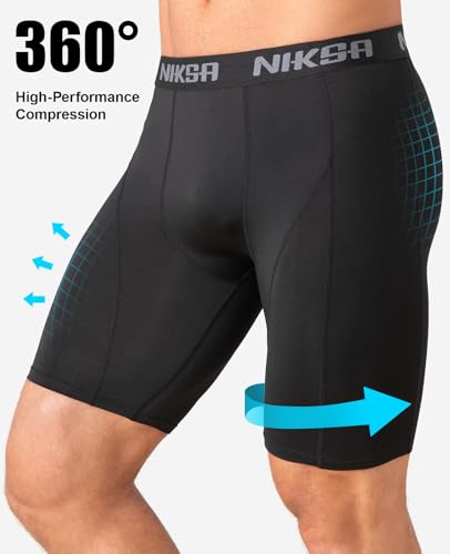 Men's Compression Shorts - 3 Pack Spandex Athletic Running Gear