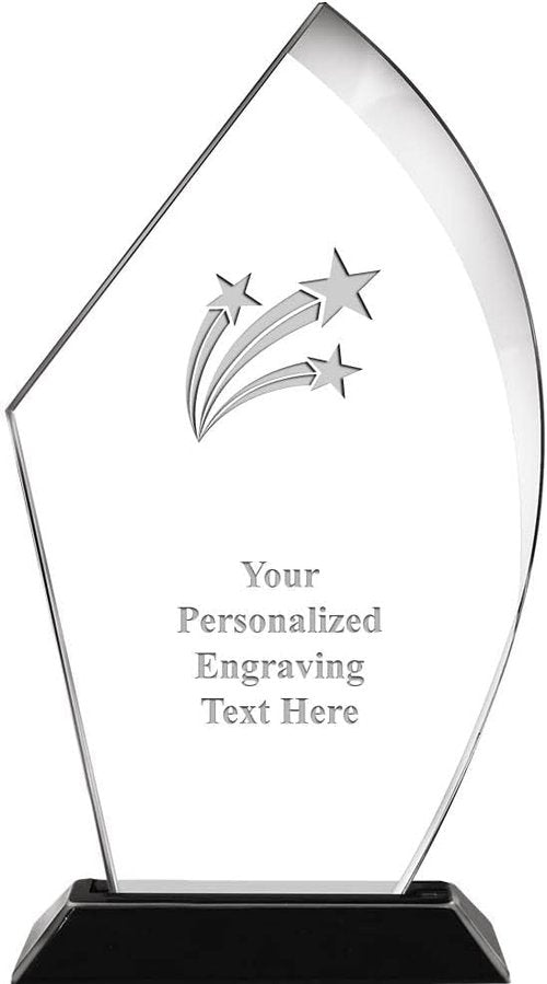 Crown Awards 7" H Acrylic Trophy | Engraved Corporate Recognition Award