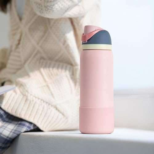 Silicone Boot for Owala 32oz Water Bottle - Red Anti-Slip Sleeve