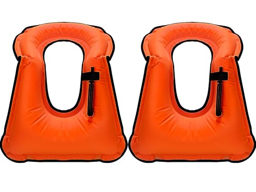 Inflatable Vest for Adults - 2 Pcs in Orange