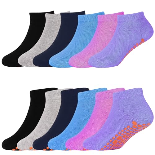 SkiBeaut Kid Trampolines Socks Ankle Grips Non Slip Child for Boys