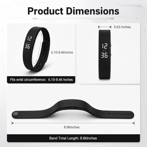Anwoi Silent Vibrating Alarm Wristband – Rechargeable Activity Tracker