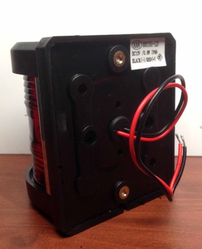 Pactrade Marine Boat LED Navigation Light Combo Green and Red Bow Waterproof IP66 Black ABS