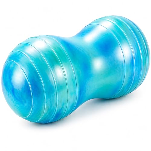 PlayZap Peanut Ball 20in for Pregnancy, Therapy & Home Fitness – Blue Green