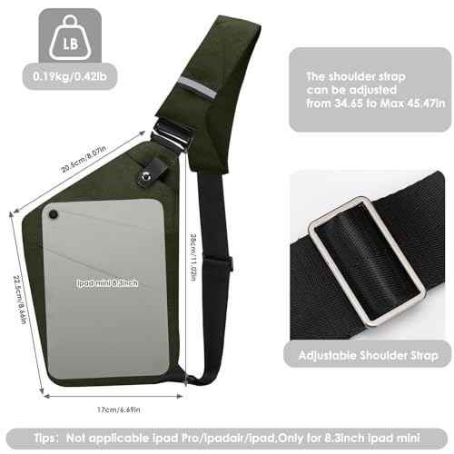 Waterproof Anti-Theft Crossbody Bag for Men Women Travel Sling Bag with Large Capacity
