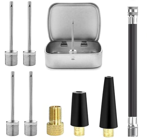 Universal Air Pump Adapter Kit with Presta Valve & Inflation Needles