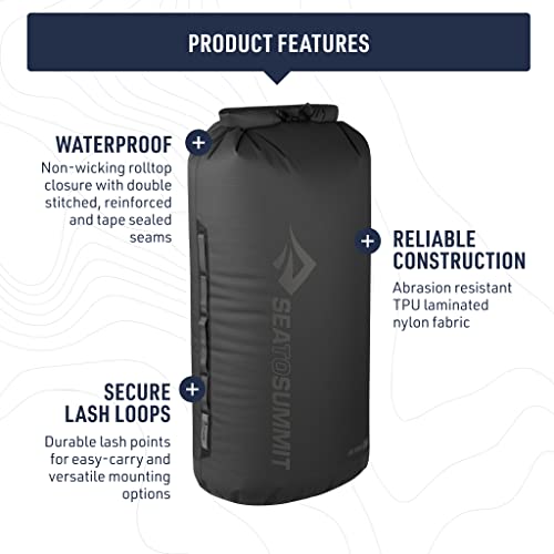 Sea to Summit Big River Dry Bag 5 Liter Surf Blue Heavy-Duty Waterproof Storage