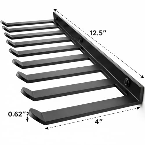 Wall-Mounted Gym Equipment Storage Rack - Medium Size