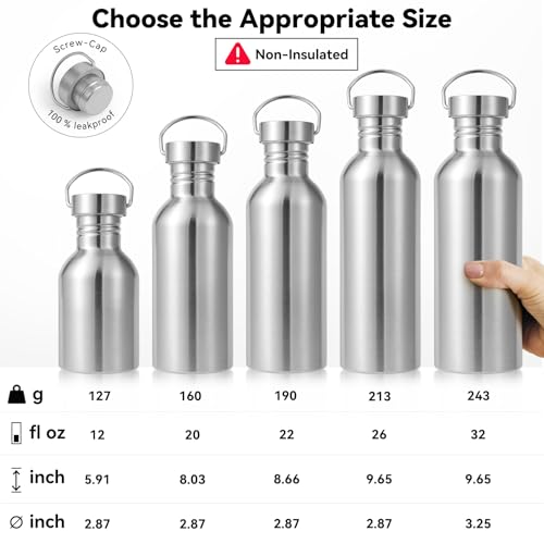 12 oz Stainless Steel Mini Water Bottle - Reusable & Eco-Friendly