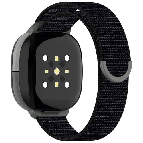 Fitbit Ace LTE Replacement Sport Strap - Quick Release Nylon Band, Black