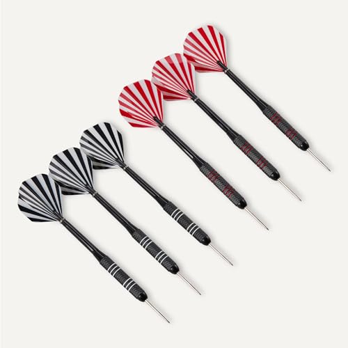 Regulation Size Dartboard Set with Steel Tip Darts - 18-Inch
