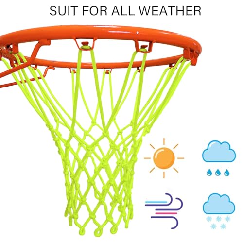 Luminous Basketball Net Replacement - 21 Inch Nylon, 12 Loops