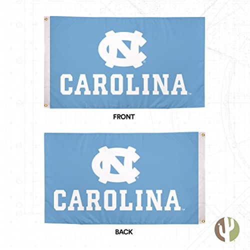 3x5 Ft Double-Sided UNC Tar Heels College Flag - Outdoor Polyester Banner