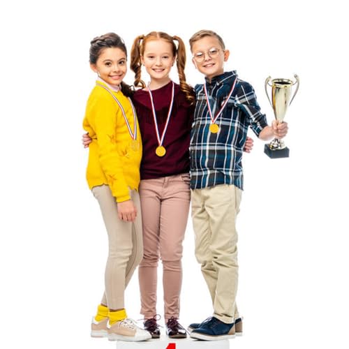 30 Pcs Gold Winner Medals with Ribbon for Sports & Parties