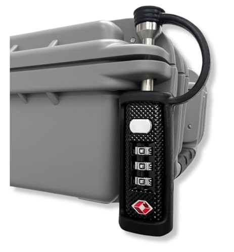 TSA Approved Travel Gun Lock - Cut-Resistant Padlock - Black