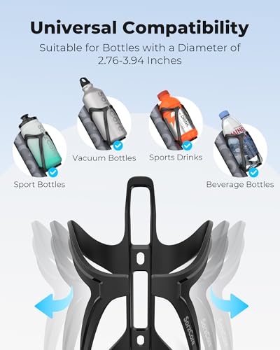 Lightweight Bike Water Bottle Holder - Stable Bicycle Cage for Sports Bottles