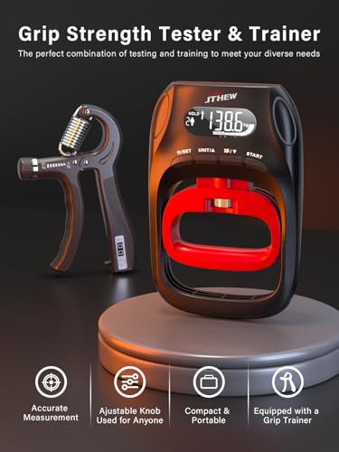Grip Strength Tester & Trainer - Electronic Hand Dynamometer 400lbs