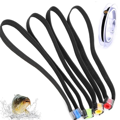 Fishing Tippet Spool Ring - 4 Pack Elastic Fabric Tackle Tool