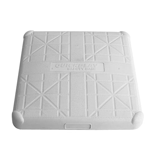 Baseball Base Set - 3 Official Rubber Bases with Ground Stakes
