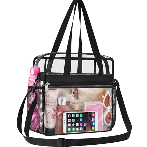 Clear Tote Bag - Stadium Approved 12x6x12 for Work & Sports