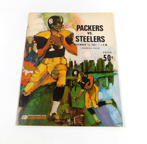 1967 Pittsburgh Steelers vs Green Bay Packers NFL Program