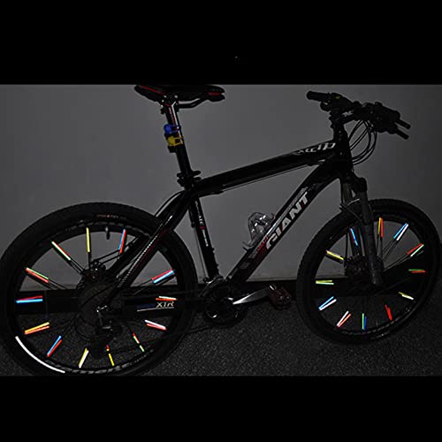 Bicycle Spoke Reflectors - 72 Pcs Silvery Reflective Strips for Night Safety