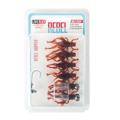 LIVEFLEX Hopper Soft Plastic Lure - Scent Infused, 1.75" Siren Nymph