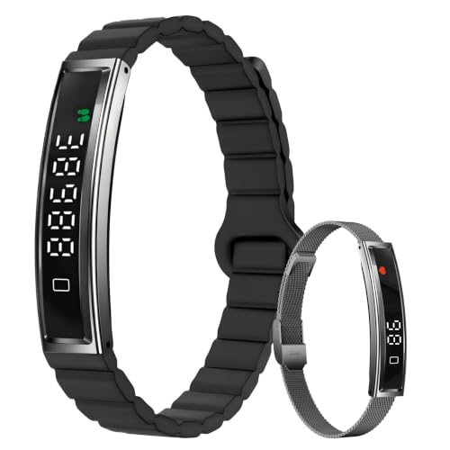 IP68 Waterproof Pedometer Bracelet - Accurate Step Counter, Black