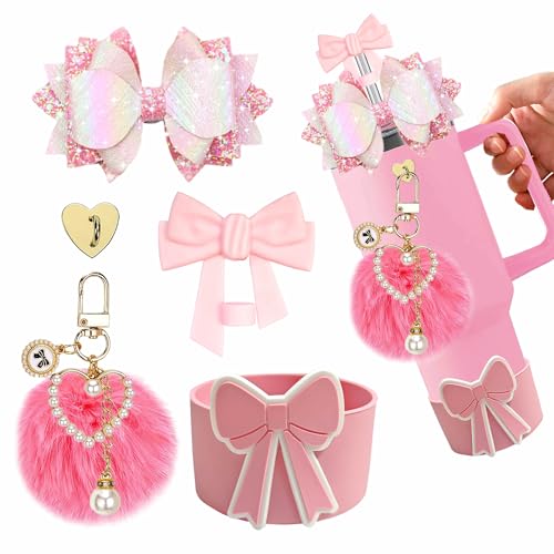 Bling Accessories Set for Stanley Cup 30oz & 40oz - Pink