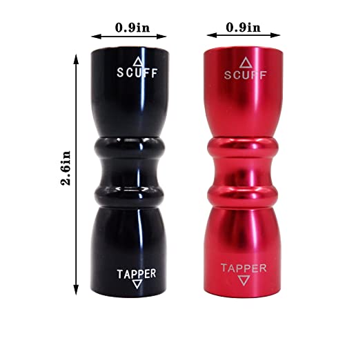 Billiard Cue Tip Tool - 3-in-1 Scuffer, Shaper & Aerator - Black