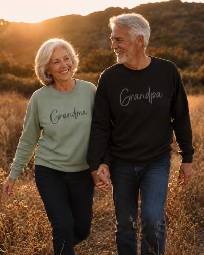Large Grandma Embroidered Sweatshirt - Cozy Gift for Grandma