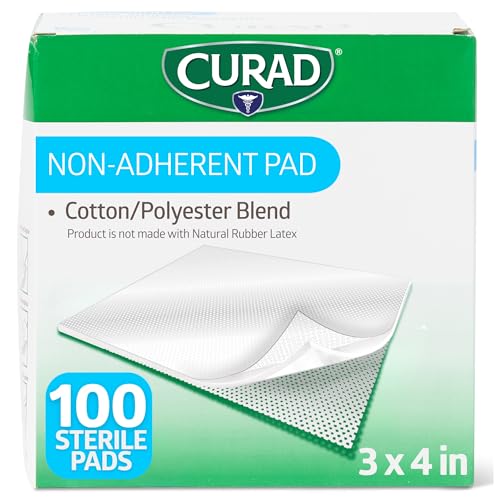 Sterile Non-Adherent Dressing Pads, 3" x 4", 100 Count