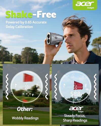 Laser Golf Rangefinder with Slope - 1200 Yards, Rechargeable - A-1200Yards