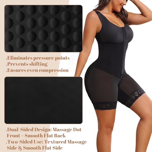 ElaraBerry 4-Piece 360° Abdominal & Waist Compression Foam Board Set with Massage Bubbles