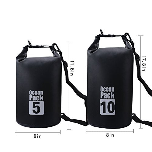 Bear Outdoor 10L Waterproof Dry Sack Bag for Boating Camping Hiking Snowboarding