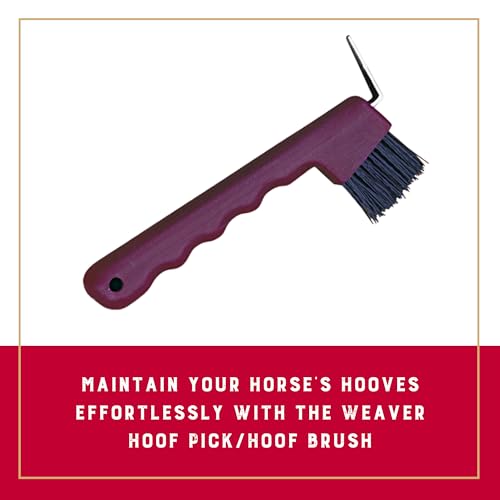 Durable Horse Hoof Pick with Brush - 6-¼ Inch Compact Grooming Tool