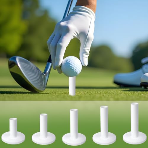 Rubber Golf Tees Set - 5 Sizes for Driving Range & Simulator